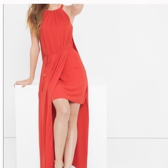 White House Black Market Dress Coral - Picture 6 of 16